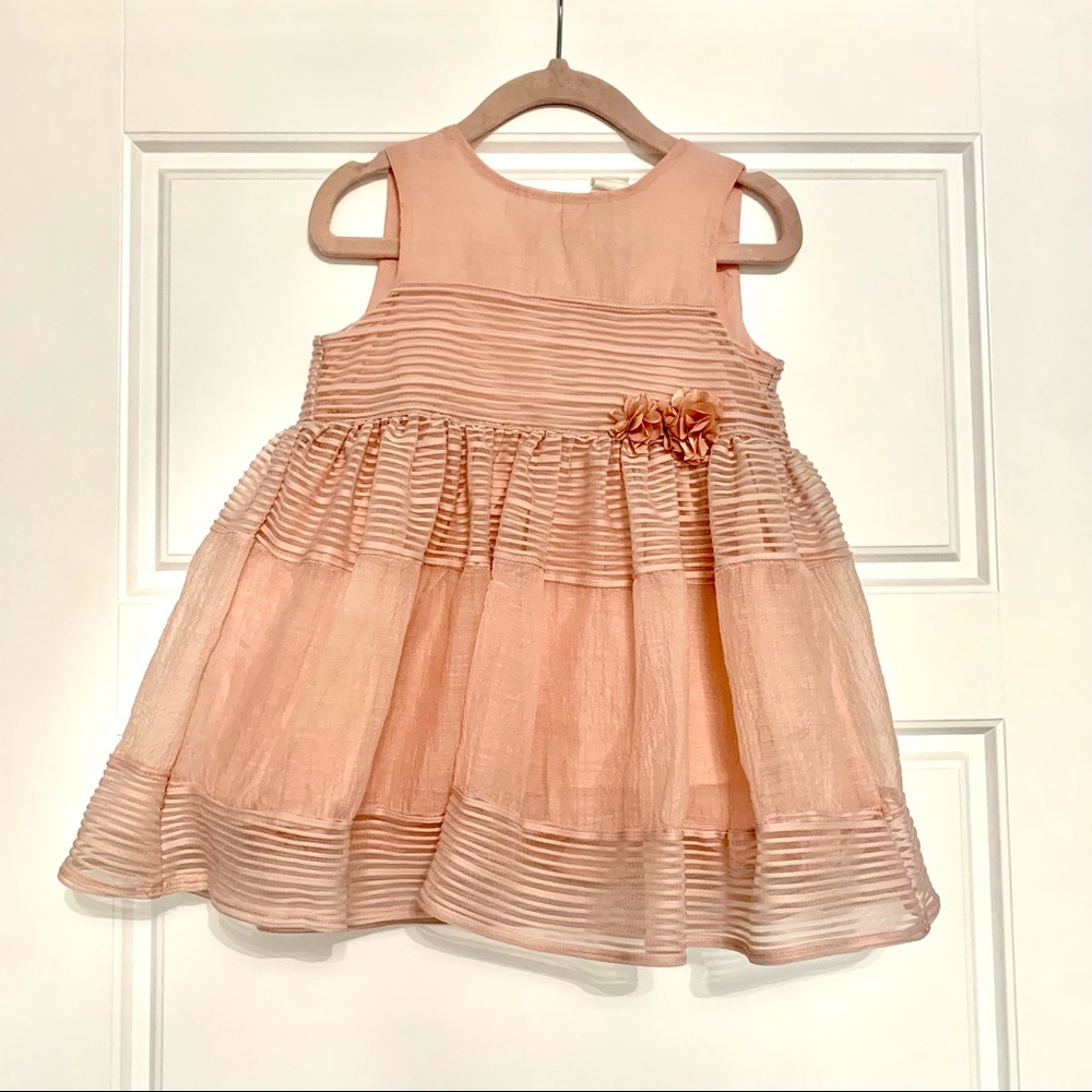 Blush pink H&M dress 12-18m stunning